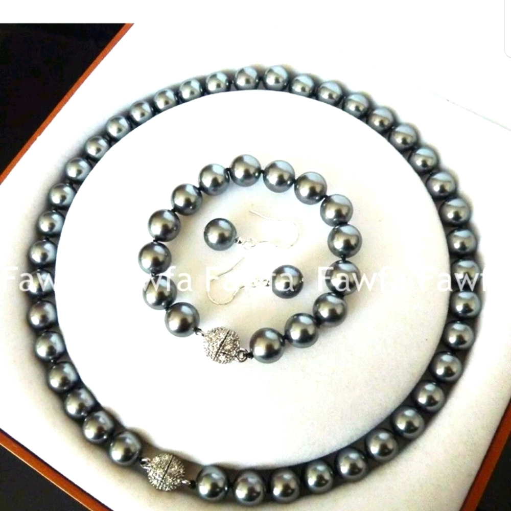 🎁TOP 2022 TREND💎NWT STUNNING SHELL PEARL SET💎